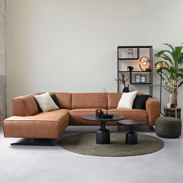 LABEL51 Tapis Jute Rond 150x150 cm XL Vert arm&eacute;e