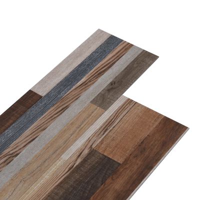 vidaXL Planches de plancher PVC 4,46 m² 3 mm Multicolore