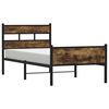 vidaXL Cadre de lit sans matelas ch&ecirc;ne fum&eacute; 90x190cm bois d'ing&eacute;nierie