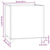 vidaXL Jardini&egrave;res avec pieds 2 pcs Rouill&eacute; 50x50x50 cm Acier corten