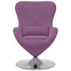 vidaXL Fauteuil &oelig;uf Violet Velours