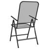 vidaXL Chaises pliables jardin lot de 4 Maille métallique Anthracite