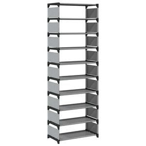 vidaXL &Eacute;tag&egrave;re &agrave; chaussures 10 niveaux 54x28x158 cm tissu non-tiss&eacute;