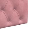 vidaXL T&ecirc;te de lit suspendue Montage mural Rose 90 x 55 x 7 cm Velours