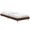 vidaXL Cadre de lit sans matelas ch&ecirc;ne marron 75x190cm bois ing&eacute;nierie