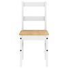 vidaXL Ensemble &agrave; manger PANAMA 4 pcs blanc bois de pin massif