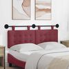 vidaXL T&ecirc;te de lit suspendue Bordeaux 130 x 55 x 5 cm tissu