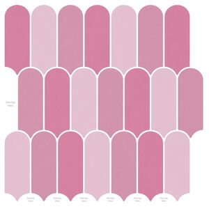 vidaXL Carreau en Plume 10 pi&egrave;ces Rose 30 x 30 cm Polyur&eacute;thane et PET