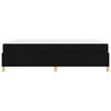 vidaXL Cadre de lit avec matelas Noir 140 x 190 cm tissu