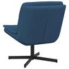 vidaXL Chaise pivotante Bleu 63 x 75 x 76 cm tissu