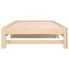 vidaXL Lit coulissant sans matelas 2x(90x200) cm Bois de pin massif