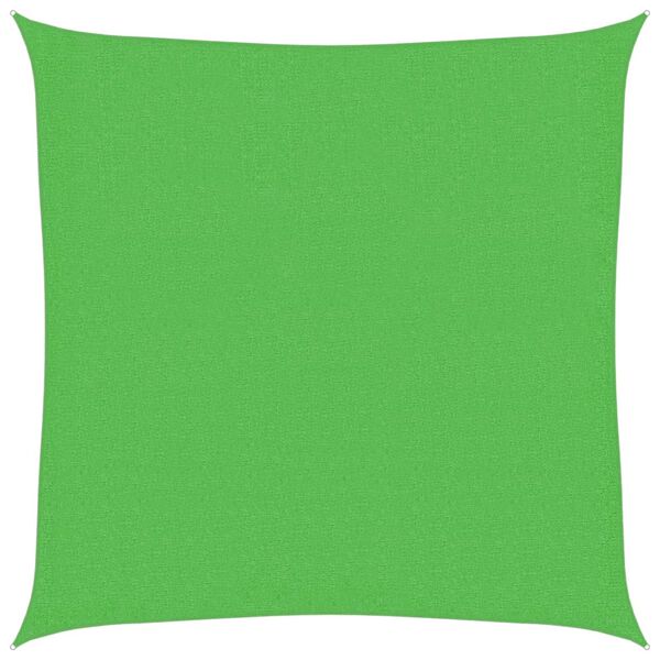 vidaXL Voile d'ombrage 160 g/m&sup2; Vert clair 2,5x2,5 m PEHD