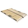 vidaXL Sommier &agrave; lattes sans matelas avec 28 lattes 7 zones 120x200 cm