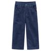 vidaXL Pantalons pour enfants velours c&ocirc;tel&eacute; bleu marine 104