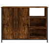 vidaXL Buffet ch&ecirc;ne fum&eacute; 100x33x75 cm bois d'ing&eacute;nierie