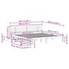 vidaXL Cadre de lit avec tiroirs sans matelas 200x200 cm