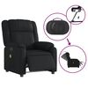 vidaXL Fauteuil de massage inclinable électrique noir similicuir