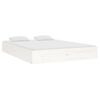 vidaXL Cadre de lit sans matelas blanc bois massif 120x190 cm