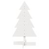 vidaXL Arbre de No&euml;l en bois pour d&eacute;coration blanc 80 cm pin massif