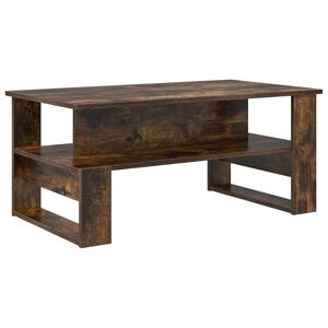 vidaXL Table basse Ch&ecirc;ne fum&eacute; 90 x 50 x 40 cm Bois d'ing&eacute;nierie