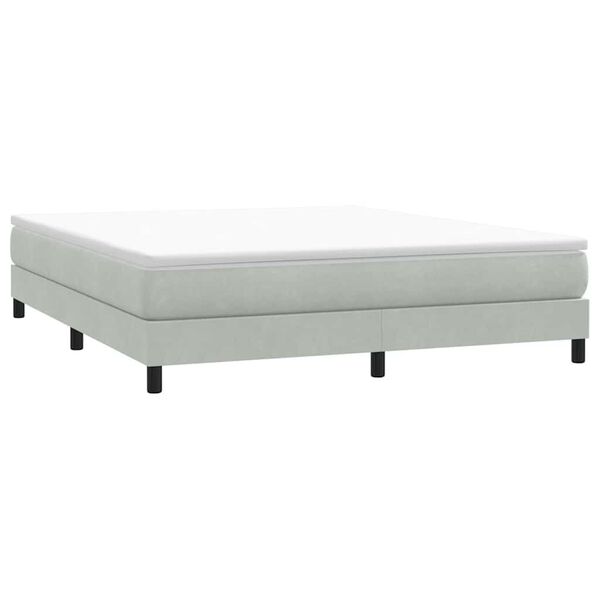 vidaXL Sommier à lattes de lit sans matelas gris clair 180x220 cm