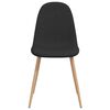 vidaXL Chaises à manger lot de 2 noir tissu