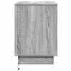 vidaXL Cabinet de chevet Gris 39 x 34,5 x 50 cm Bois d'ing&eacute;nierie