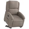 vidaXL Fauteuil inclinable électrique taupe tissu