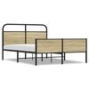 vidaXL Cadre de lit sans matelas 140x200 cm ch&ecirc;ne sonoma