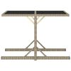 vidaXL Ensemble à manger de jardin 3 pcs Beige