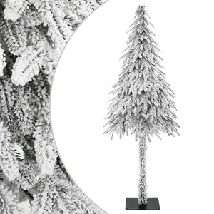 vidaXL Sapin de No&euml;l artificiel avec support Blanc 86 x 86 x 210 cm