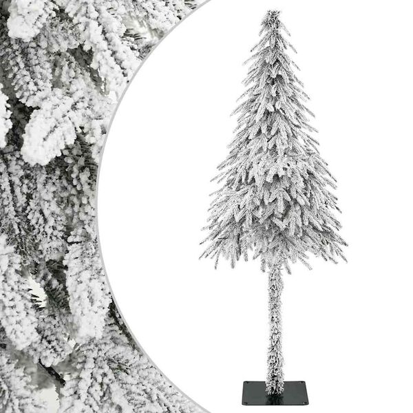 vidaXL Sapin de No&euml;l artificiel avec support Blanc 86 x 86 x 210 cm