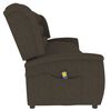 vidaXL Fauteuil de massage inclinable à 4 places marron tissu