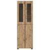 vidaXL Haut Armoire avec porte FLORIN Ch&ecirc;ne artisanal 60 x 35 x 182 cm