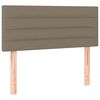 vidaXL T&ecirc;te de lit &agrave; LED Taupe 80x5x78/88 cm Tissu