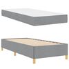 vidaXL Cadre de lit avec matelas Gris clair 80 x 200 cm tissu