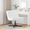 vidaXL Chaise pivotante Blanc 63 x 75 x 76 cm PU