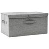 vidaXL Bo&icirc;te de rangement Tissu 50x30x25 cm Gris