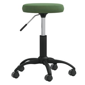 vidaXL Tabouret de massage Velours Vert fonc&eacute;