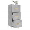 vidaXL Buffet Gris b&eacute;ton 34,5x34x90 cm Bois d'ing&eacute;nierie