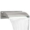 vidaXL Cascade de piscine avec LED Acier Inox 304 51 x 26 x 13 cm