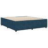 vidaXL Cadre de lit sans matelas bleu 200x200 cm velours