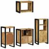 vidaXL Ensemble de mobilier de salle de bain avec tiroir 4 pcs