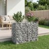 vidaXL Lit sur&eacute;lev&eacute; gabion Argent&eacute; 100 x 50 x 80 cm Acier galvanis&eacute;