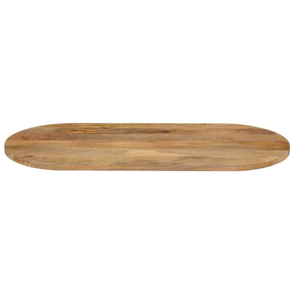 vidaXL Dessus de table 140x60x2,5 cm ovale bois massif de manguier