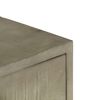 vidaXL Table basse Bois de manguier Gris avec laiton 110x60x35 cm