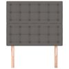 vidaXL T&ecirc;te de lit Gris 100x5x118/128 cm Similicuir