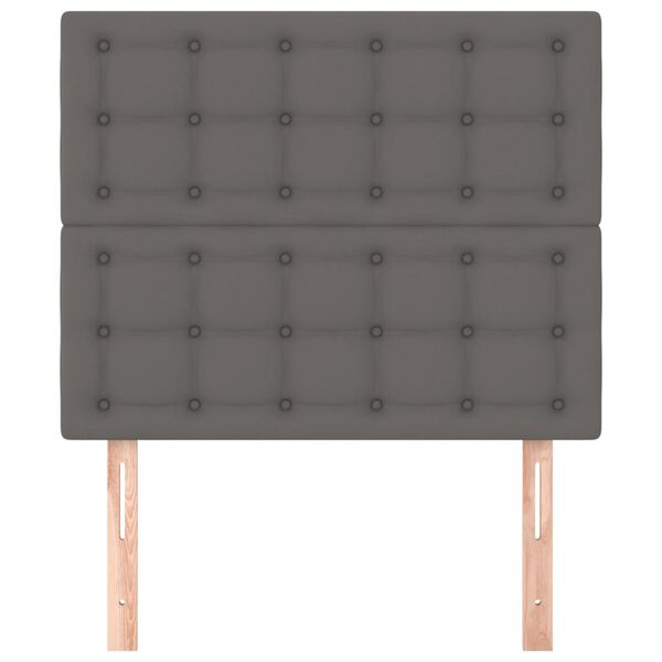 vidaXL T&ecirc;te de lit Gris 100x5x118/128 cm Similicuir