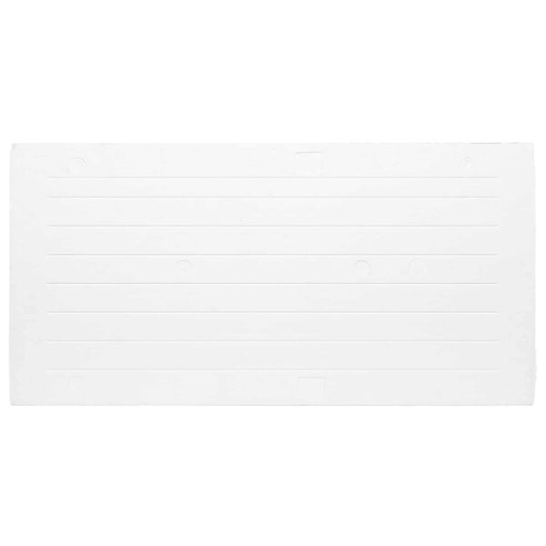 vidaXL Panneaux muraux 10 pcs Gris clair et blanc 100 x 50 cm