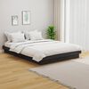 vidaXL Cadre de lit Gris Bois massif 140x200 cm